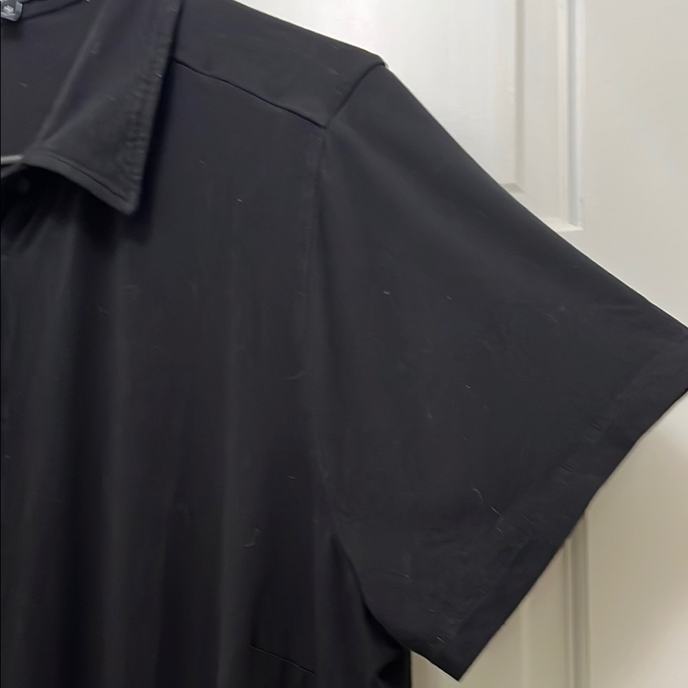 Universal Standard Collared Black Short Sleeve Button Down Top - Size 18 20 - Picture 7 of 16